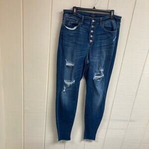 Judy Blue Jeans Skinny Fit Distressed Women's 16W